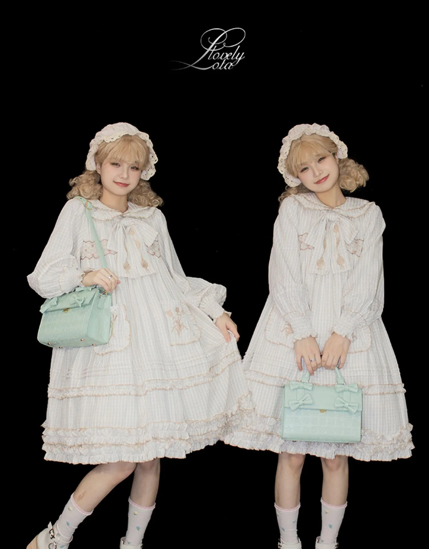 (Buyforme) Lovelylota~ Sweet Heart Embossed Chocolate Lolita Bag