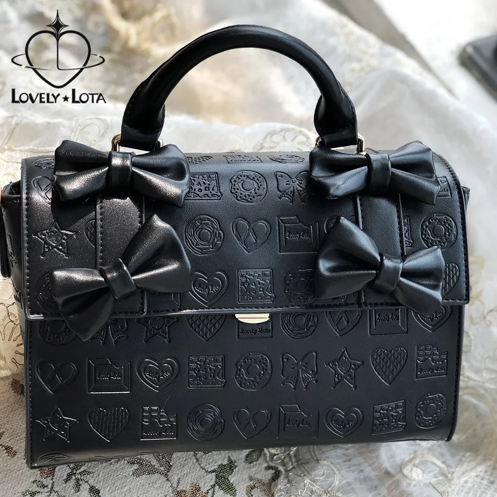 (Buyforme) Lovelylota~ Sweet Heart Embossed Chocolate Lolita Bag