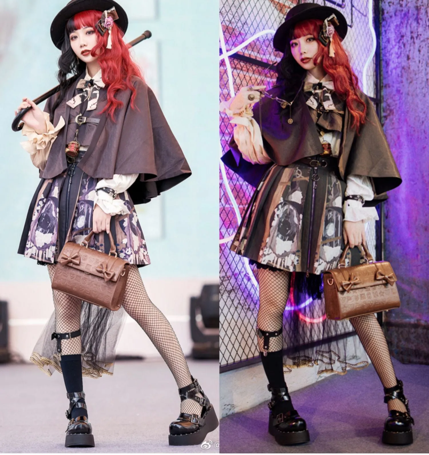 (Buyforme) Lovelylota~ Sweet Heart Embossed Chocolate Lolita Bag