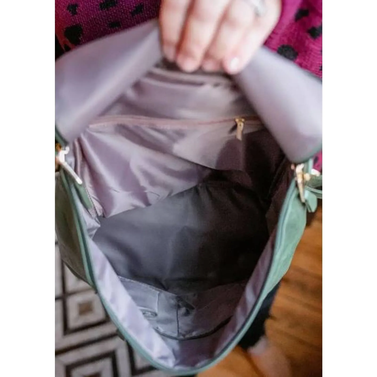 Camel Brown Versatile Convertible Backpack Bag Purse Tote