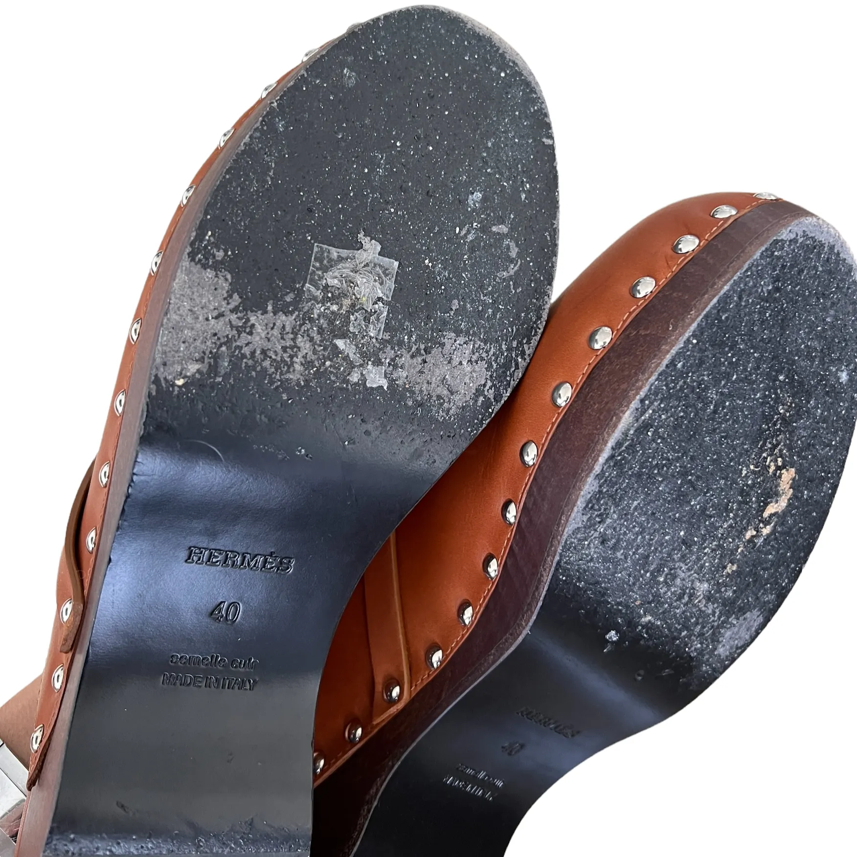 Carlotta Leather Clogs - 10