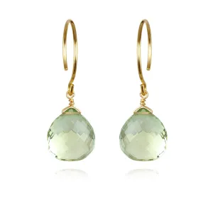 Catherine Earring-Green Amethyst