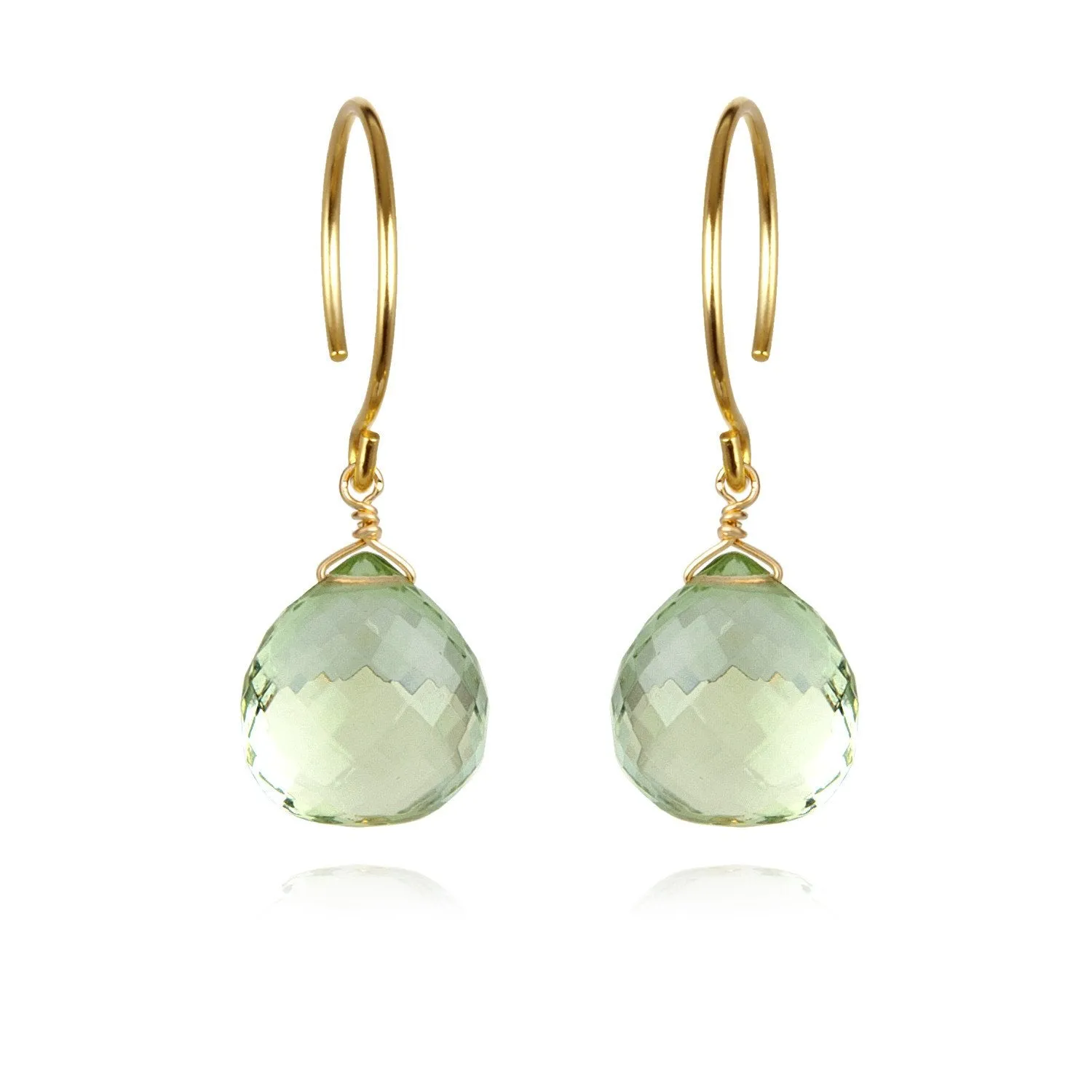Catherine Earring-Green Amethyst
