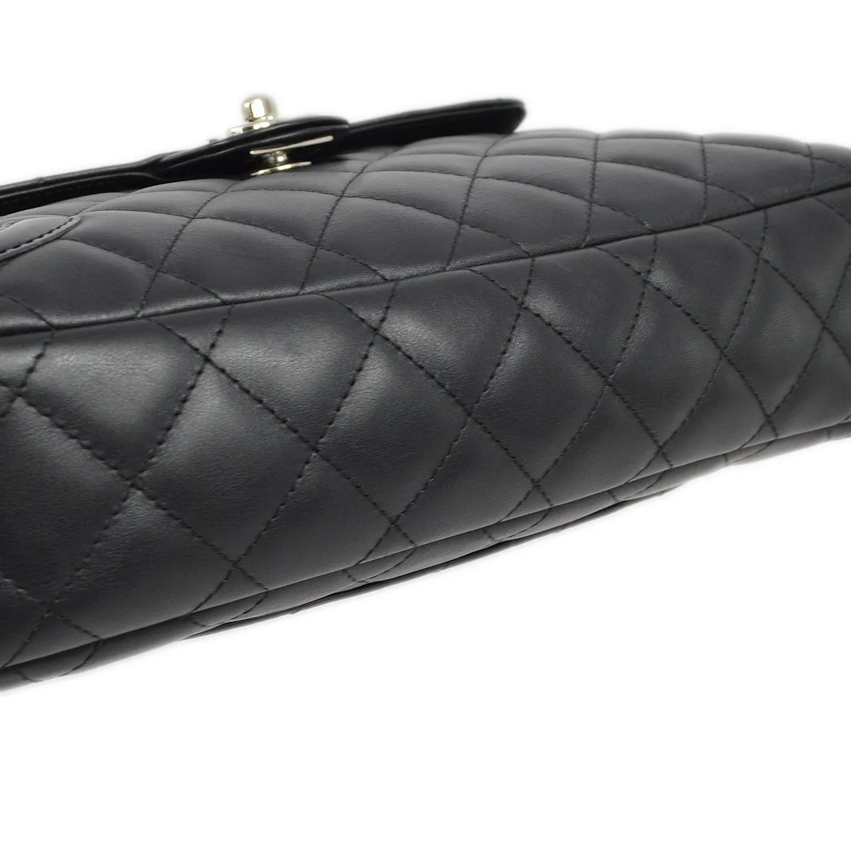 Chanel Black Calfskin Cambon Ligne Camera Bag Large