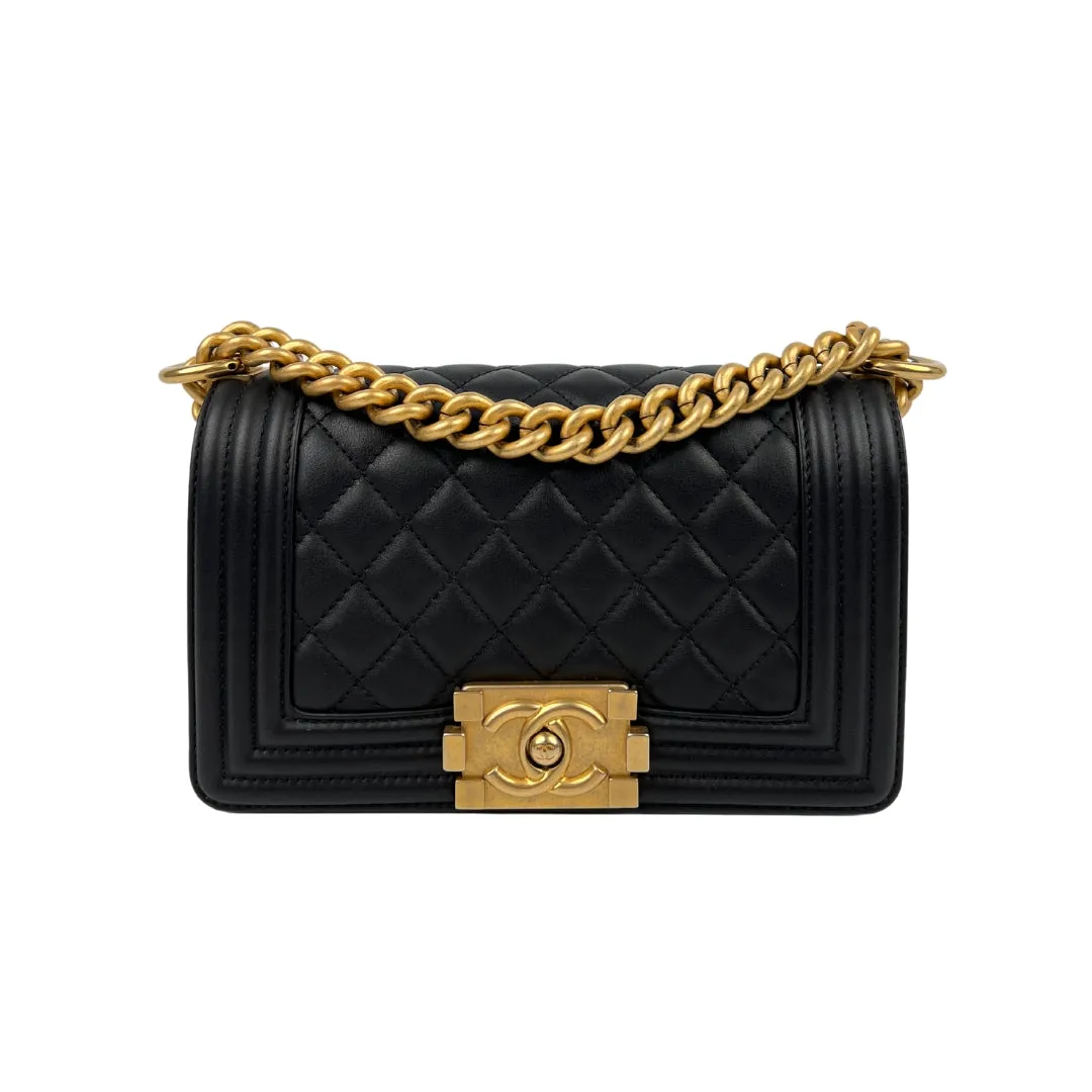 Chanel Boy Small Black Lambskin