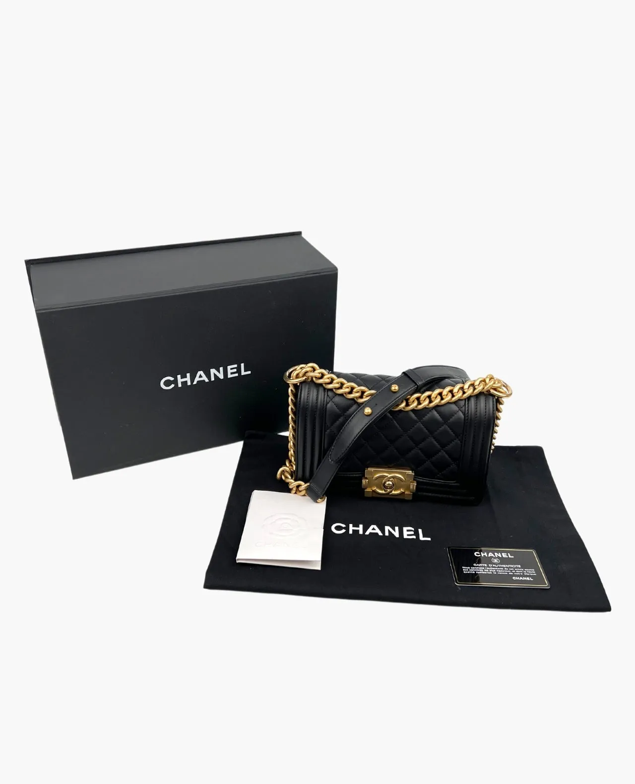 Chanel Boy Small Black Lambskin