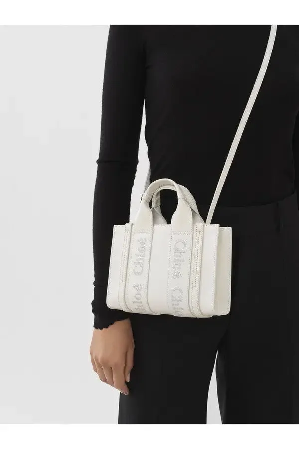 CHLOÉ MINI WOODY TOTE BAG
