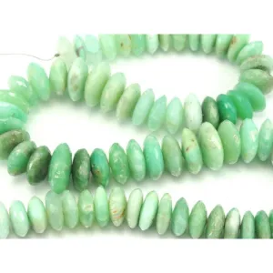 Chrysoprase German Cut Discs Bead Strand