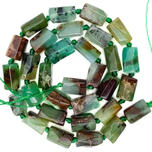Chrysoprase Small Rectangle Bead Strand