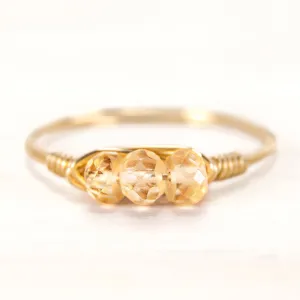 Citrine Statement Ring