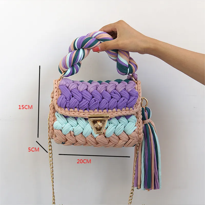 Color Multi  Craft  Beach Hand Bag