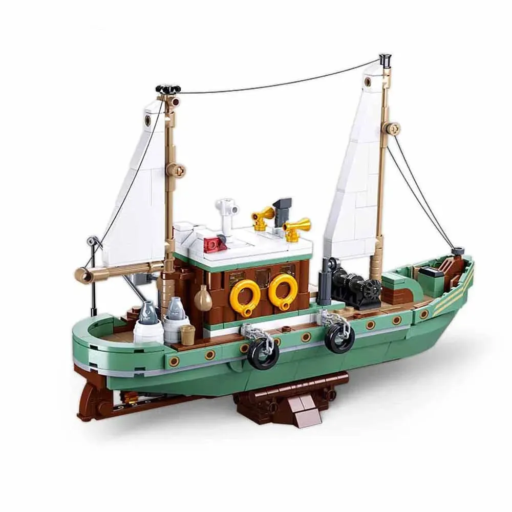 Creator Expert Fisherman Fishing Boat Bricks Toys
