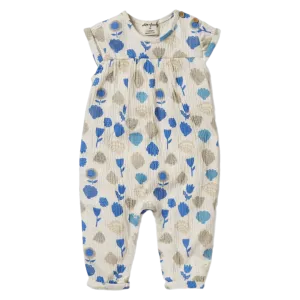 Crinkle Jumpsuit - Ocean Breeze