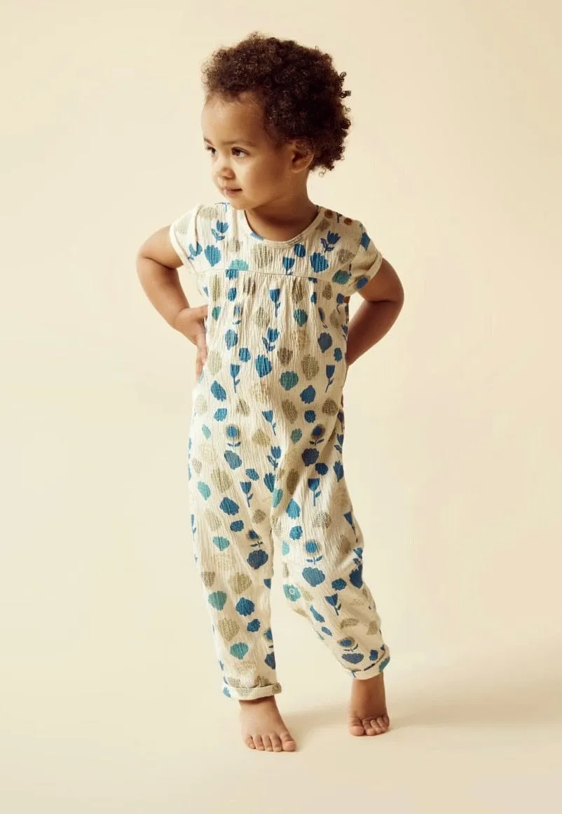 Crinkle Jumpsuit - Ocean Breeze
