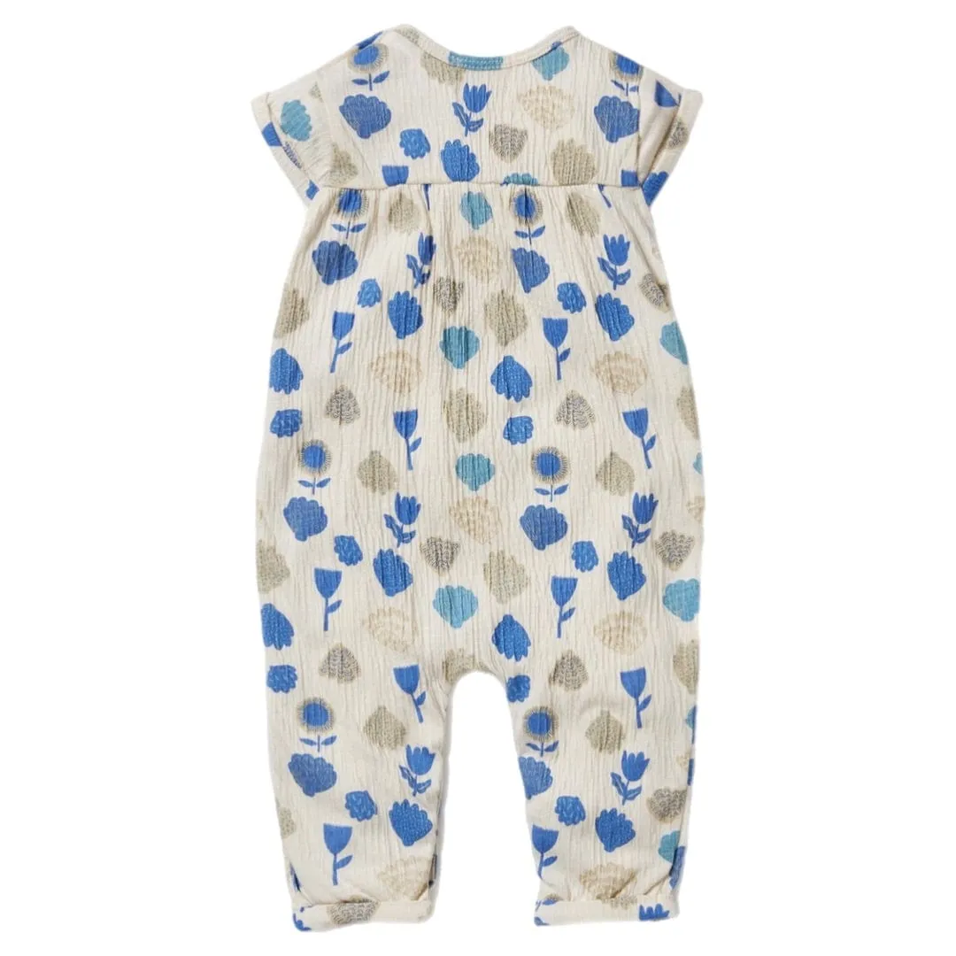Crinkle Jumpsuit - Ocean Breeze