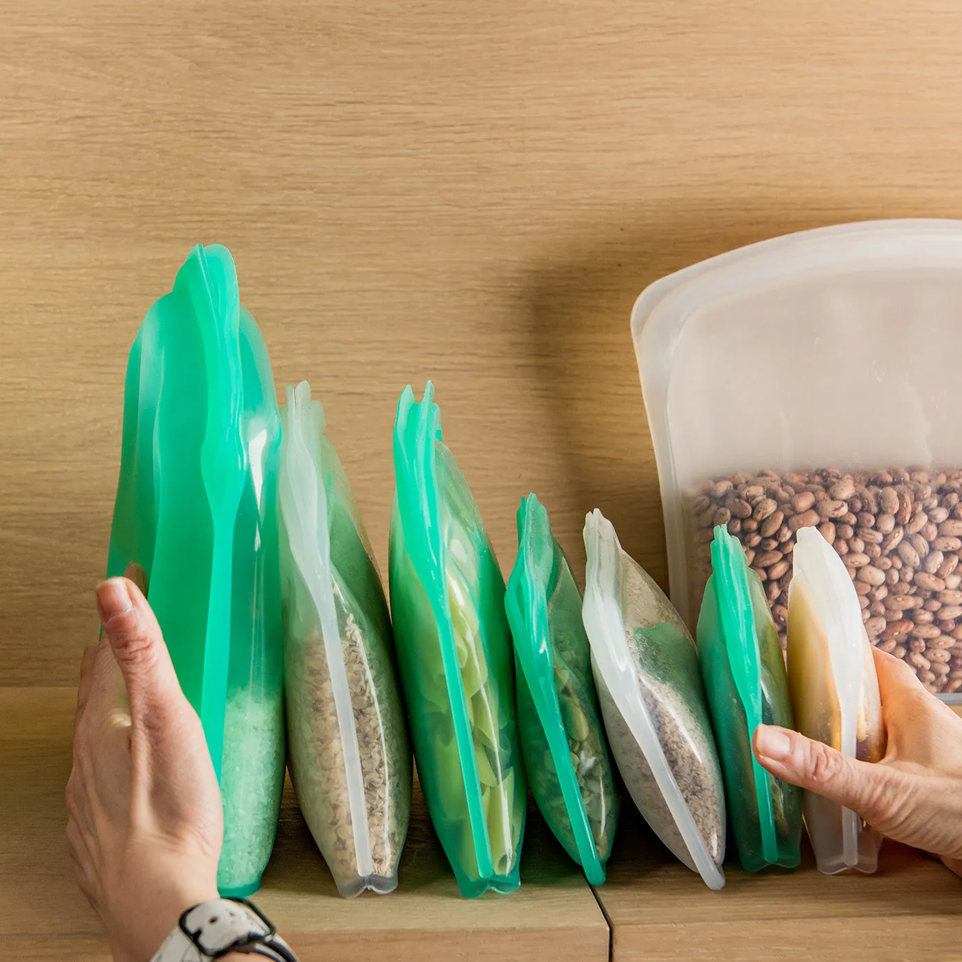 Cuisipro Pack-It Silicone Reusable Storage Bag, 400ml/13.5 oz