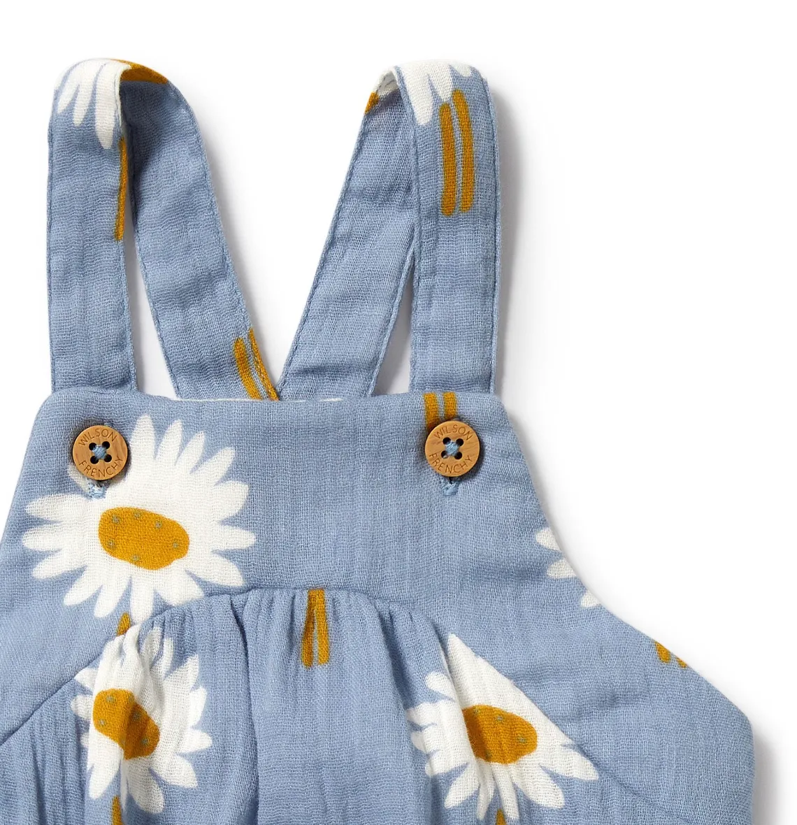Daisy Floral Organic Crinkle Bodysuit