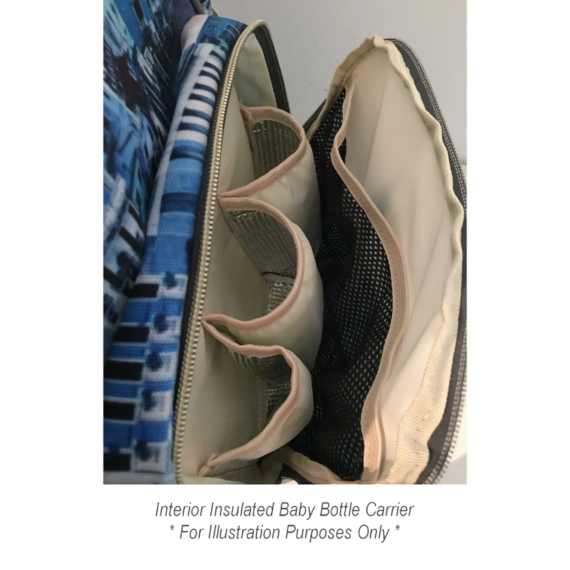 Designer Diaper Bag African American Baby Girl With Bow and Polka Dots
