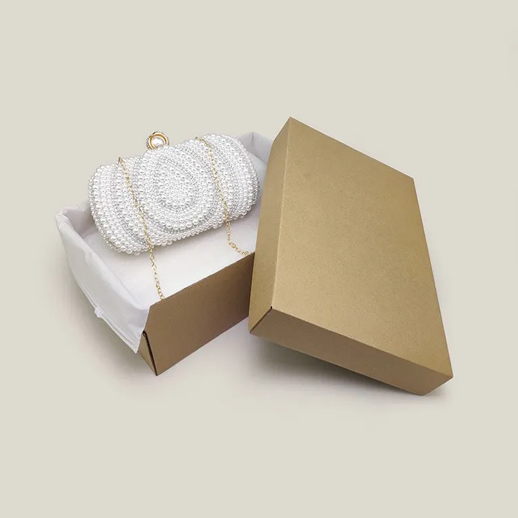 Diamond Pearl High-End Bridal Wedding Women's Clutch Bag
