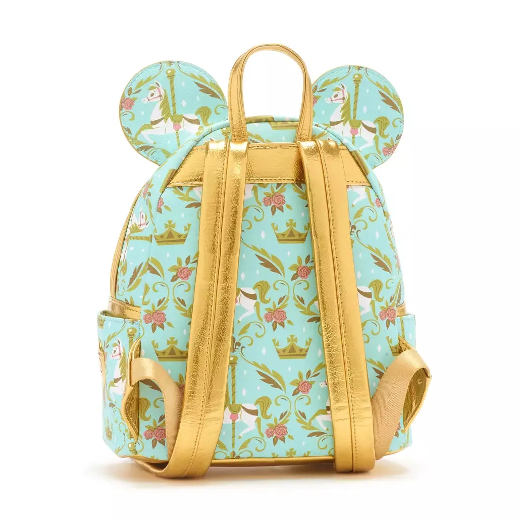 Disney Parks Mini Backpack Ears Key Set Prince Charming Carousel Loungefly