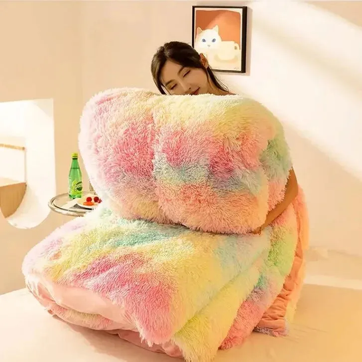 Double Thick Soft Blankets - Made of Luxurious Sheep Wool