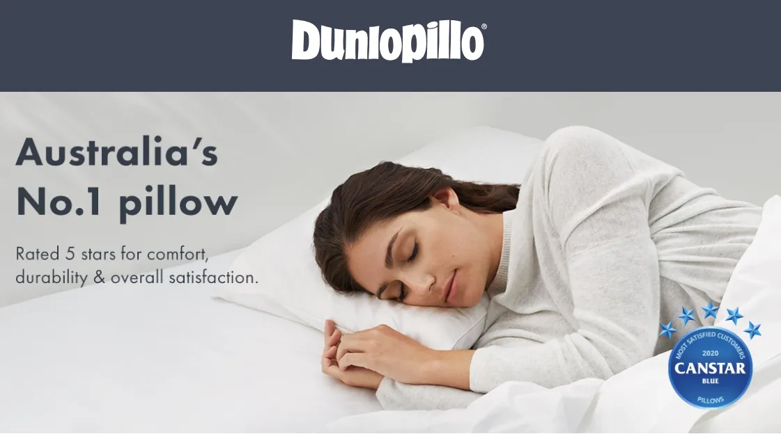 Dunlopillo Luxurious Latex Medium Profile & Soft Feel Pillow