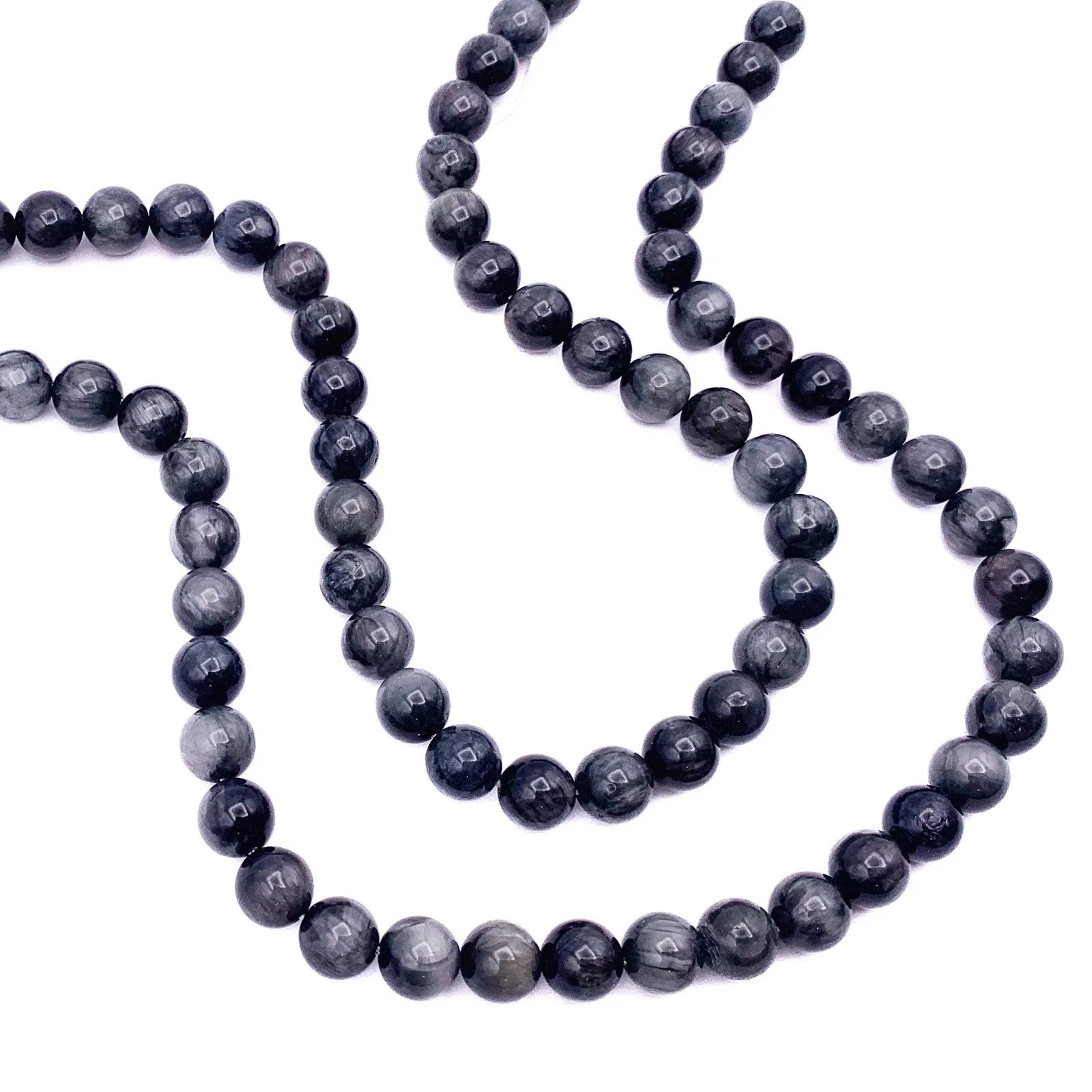 Eagle Eye 10mm Smooth Round Bead Strand