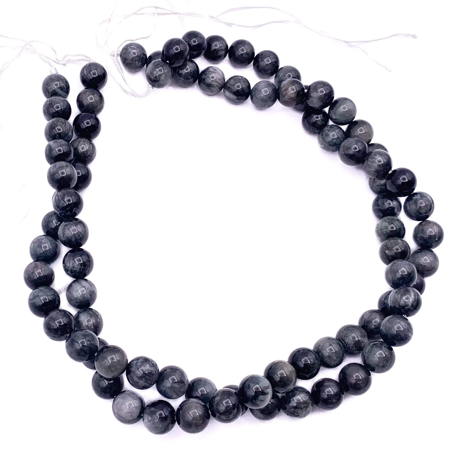 Eagle Eye 10mm Smooth Round Bead Strand
