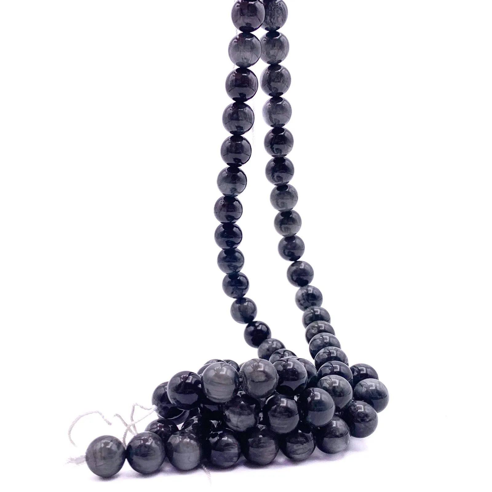 Eagle Eye 10mm Smooth Round Bead Strand