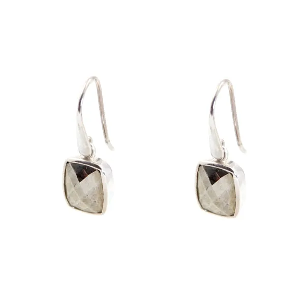 Earrings - Dangle Pyrite Sterling Silver