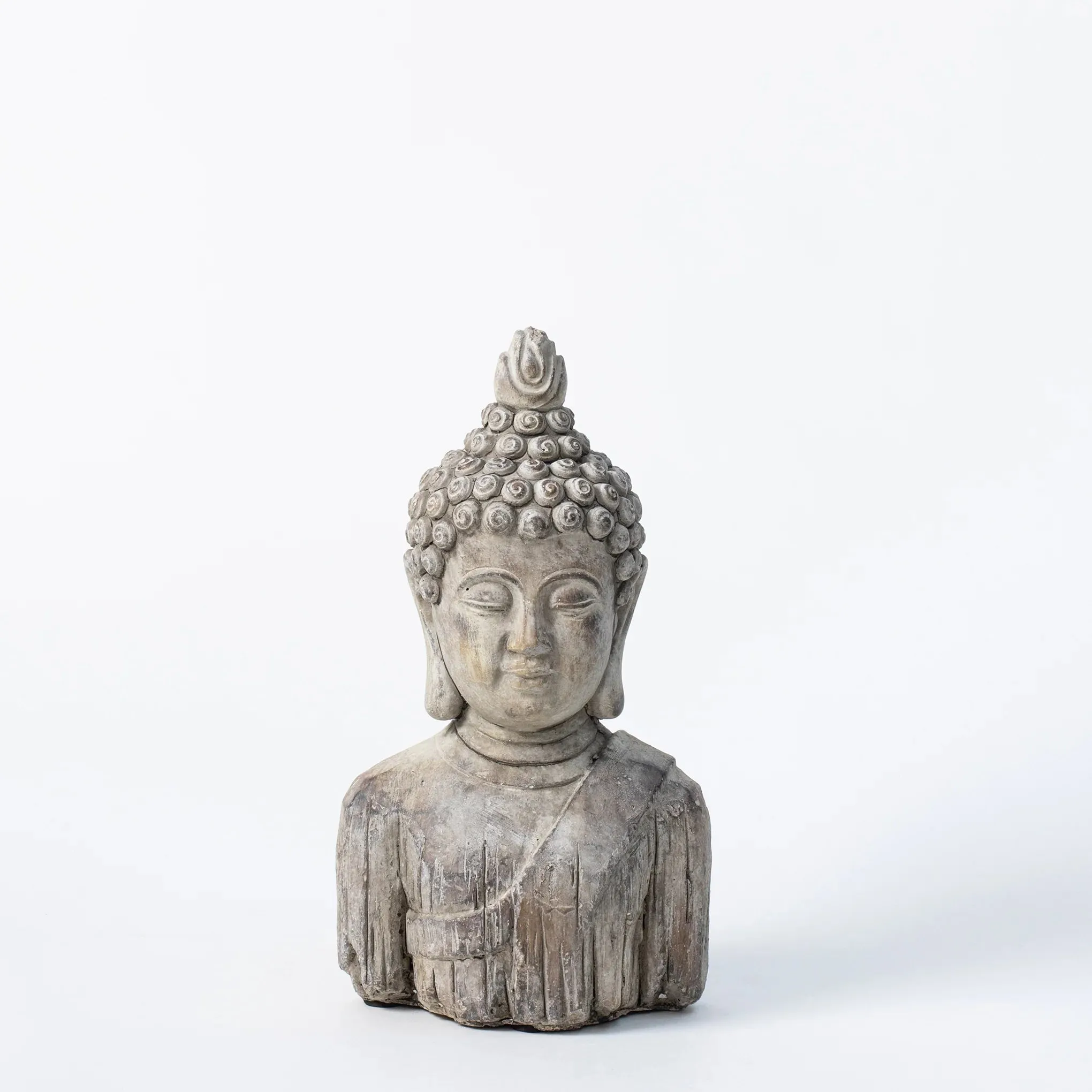 Elegant Buddha Bust Statue – Serene Home Decor Accent