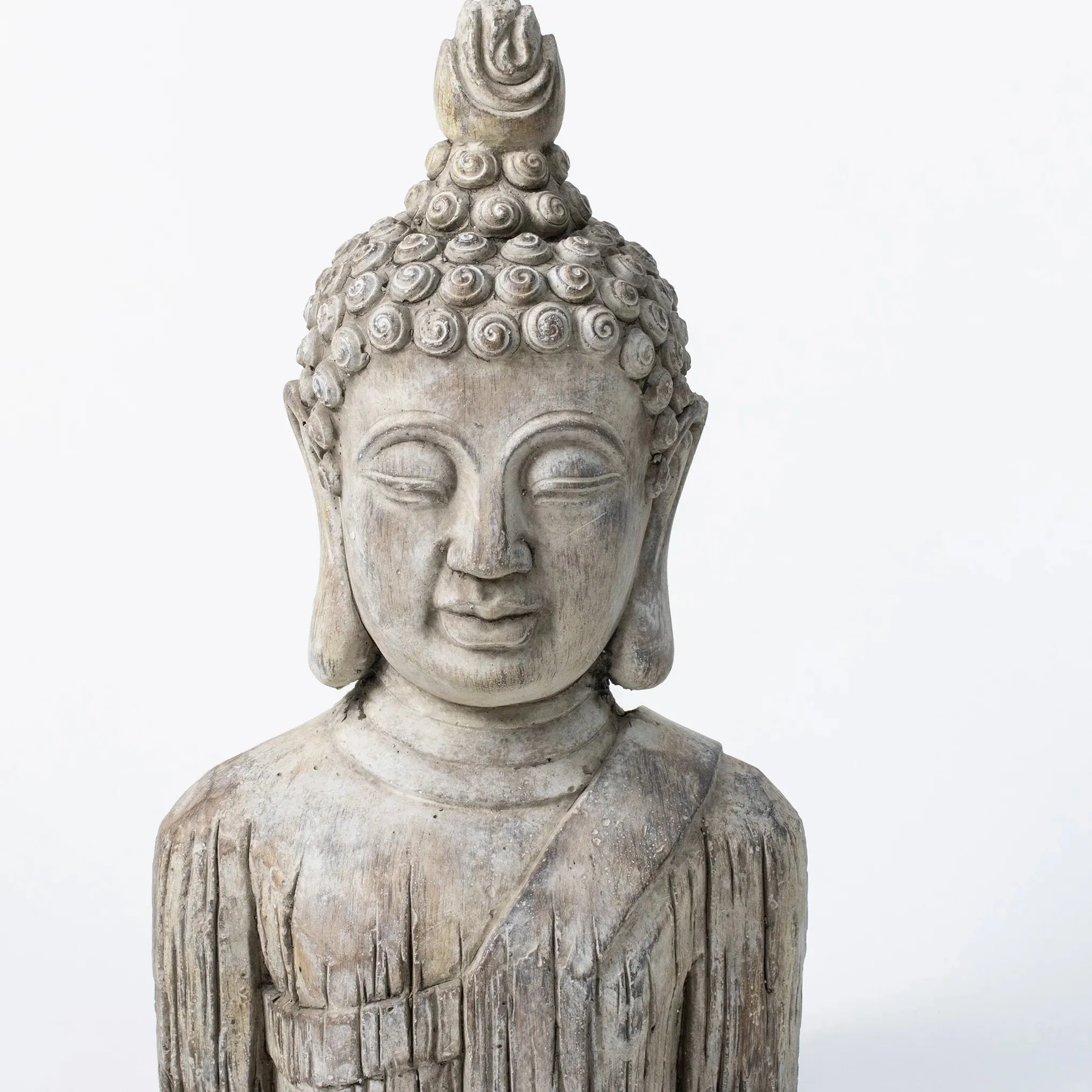 Elegant Buddha Bust Statue – Serene Home Decor Accent