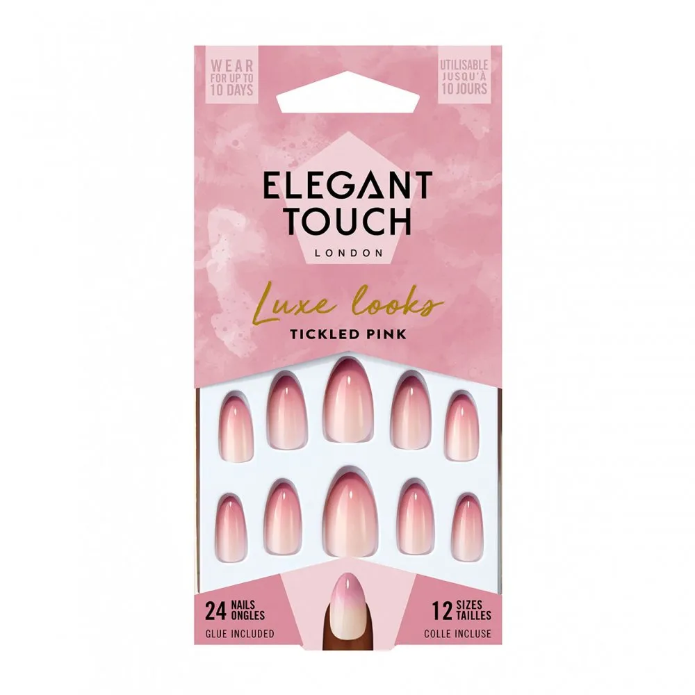 Elegant Touch Luxe Looks Nails Tickled Pink