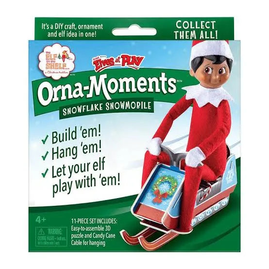 ELF ON THE SHELF ORNA-MOMENTS SNOWFLAKE SNOWMOBILE