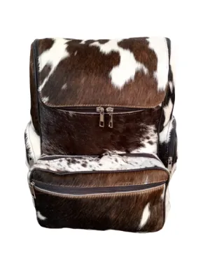 Exquisite Cowhide Backpack Bag | Brown Unisex Bag