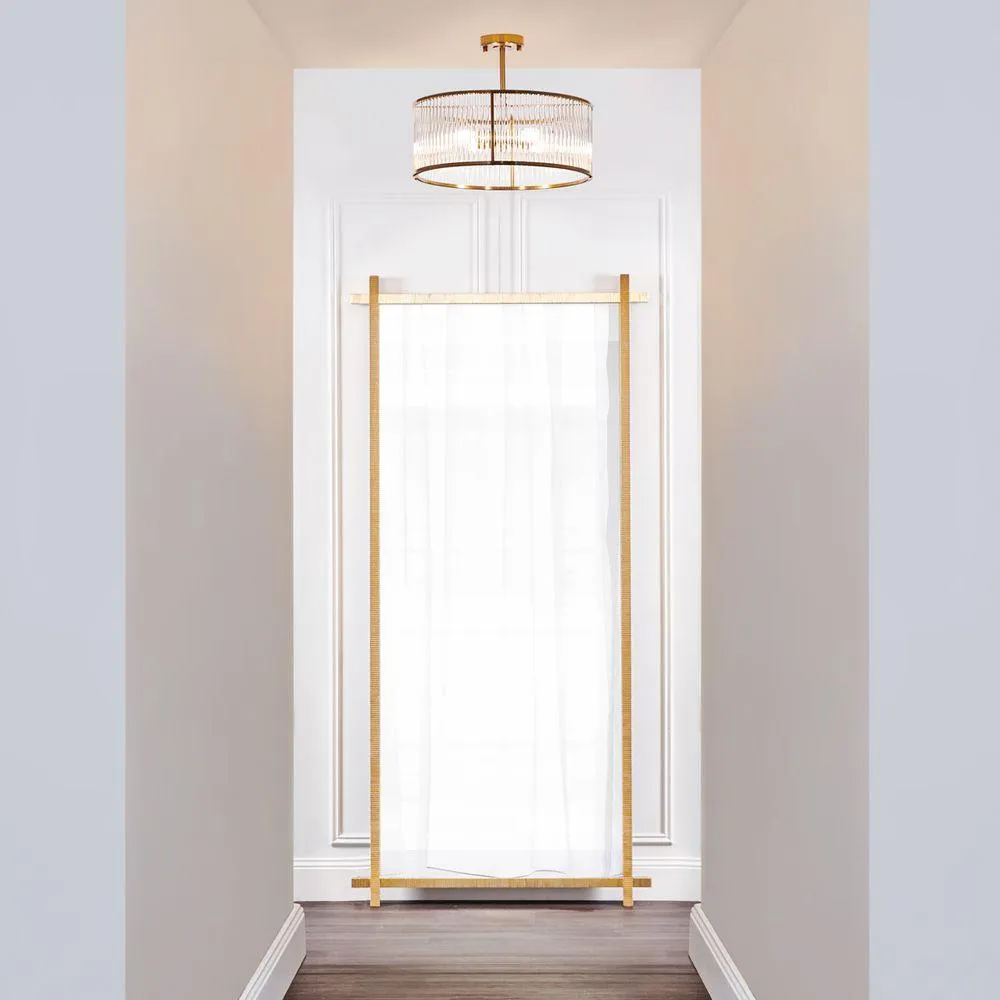 Farrah Flush Mount - Brass