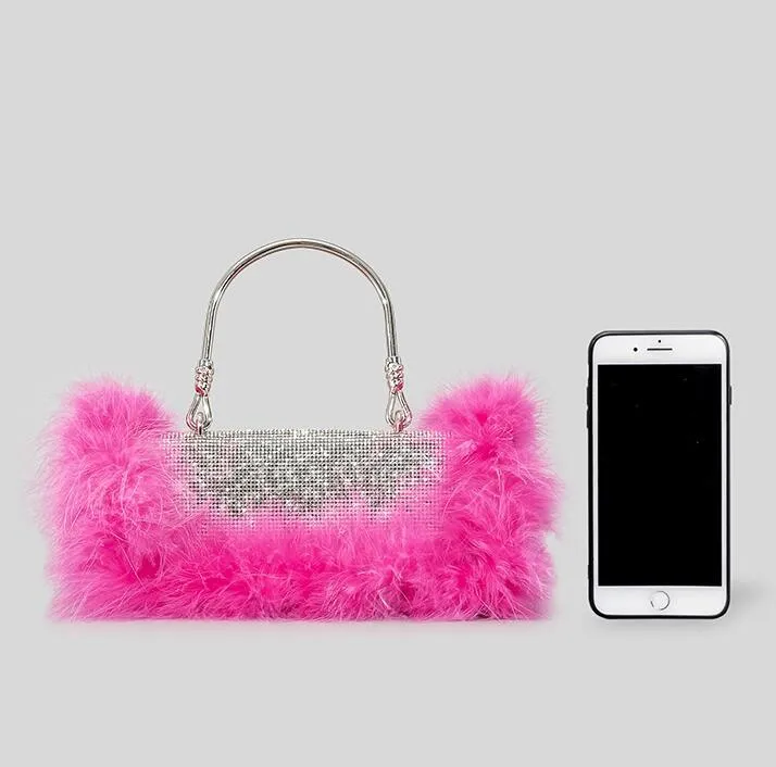 Feather Evening Clutch