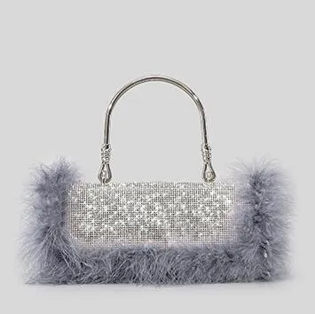 Feather Evening Clutch