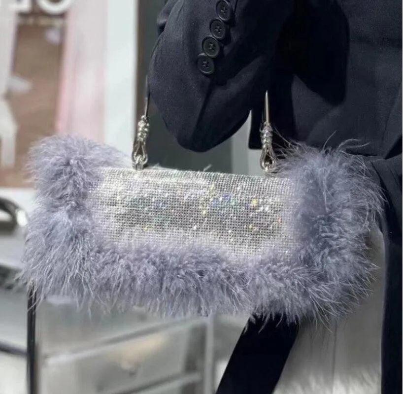 Feather Evening Clutch