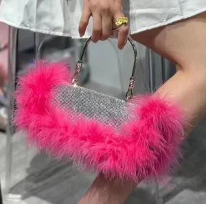 Feather Evening Clutch