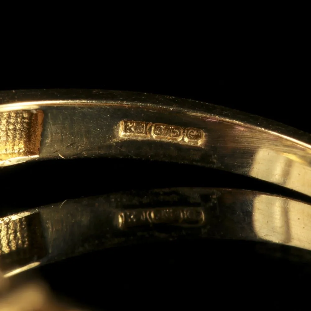 Five Stone Amethyst 9Ct Gold Ring