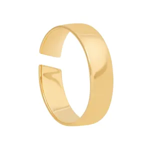 FJ0037 925 Sterling Silver Boyfriend Slim Band Open Ring