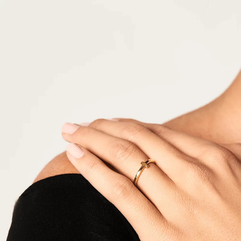 FJ0218 925 Sterling Silver Mini Stick Ring