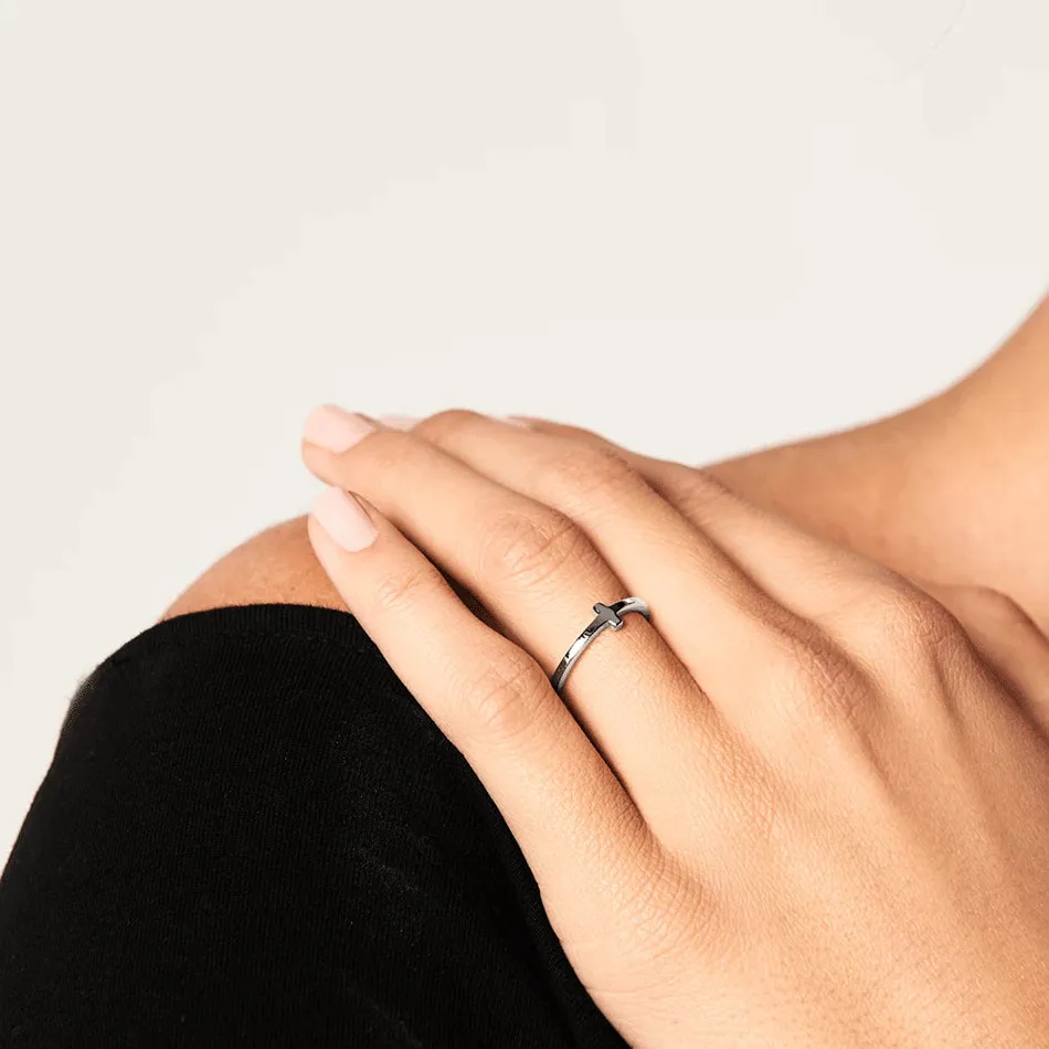 FJ0218 925 Sterling Silver Mini Stick Ring