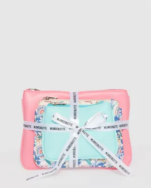 Floral Print Purse Gift Set
