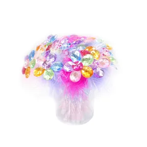Flower Gem Fluffy Pen Assorted
