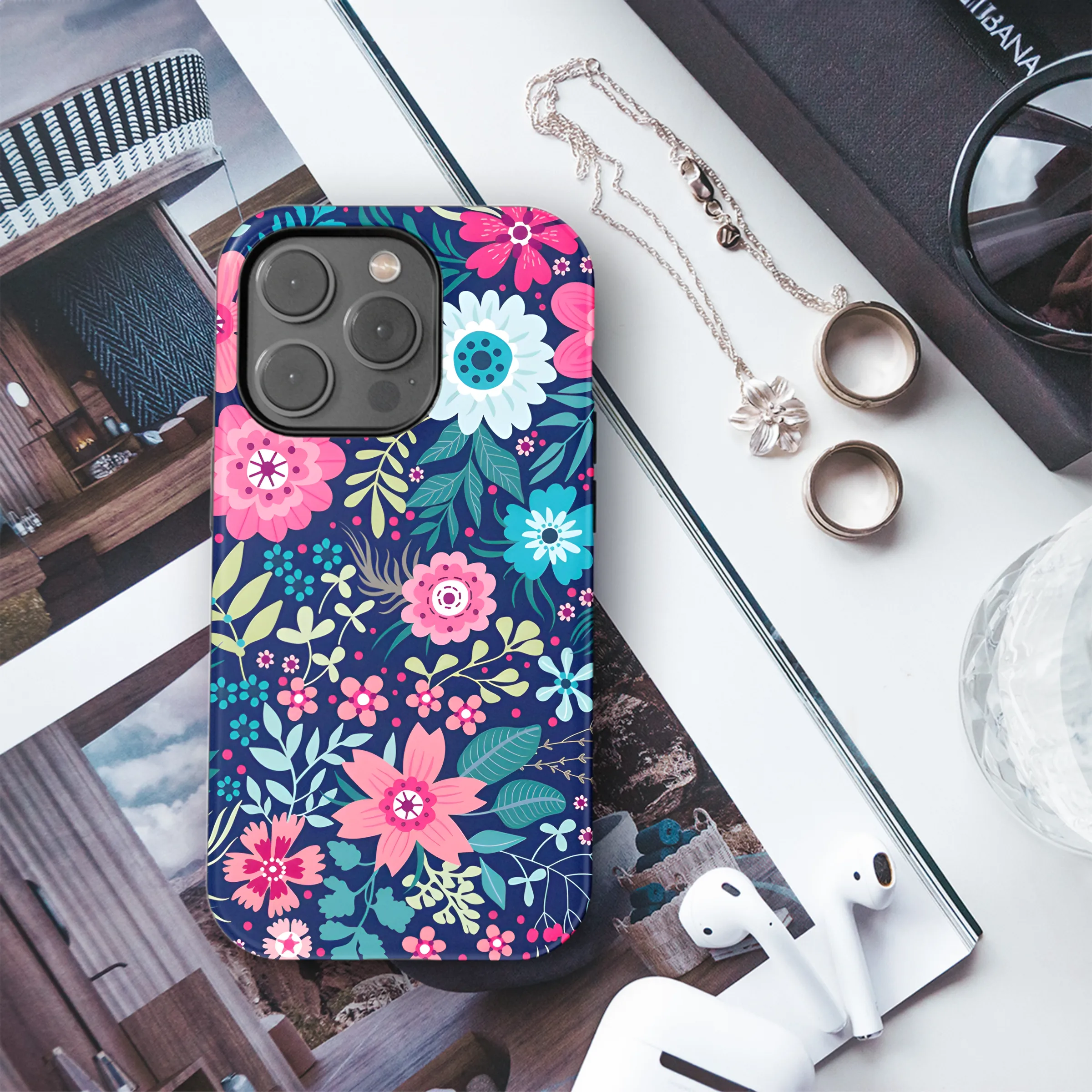Flower Phone Case iPhone Samsung Cover Pixel 3171