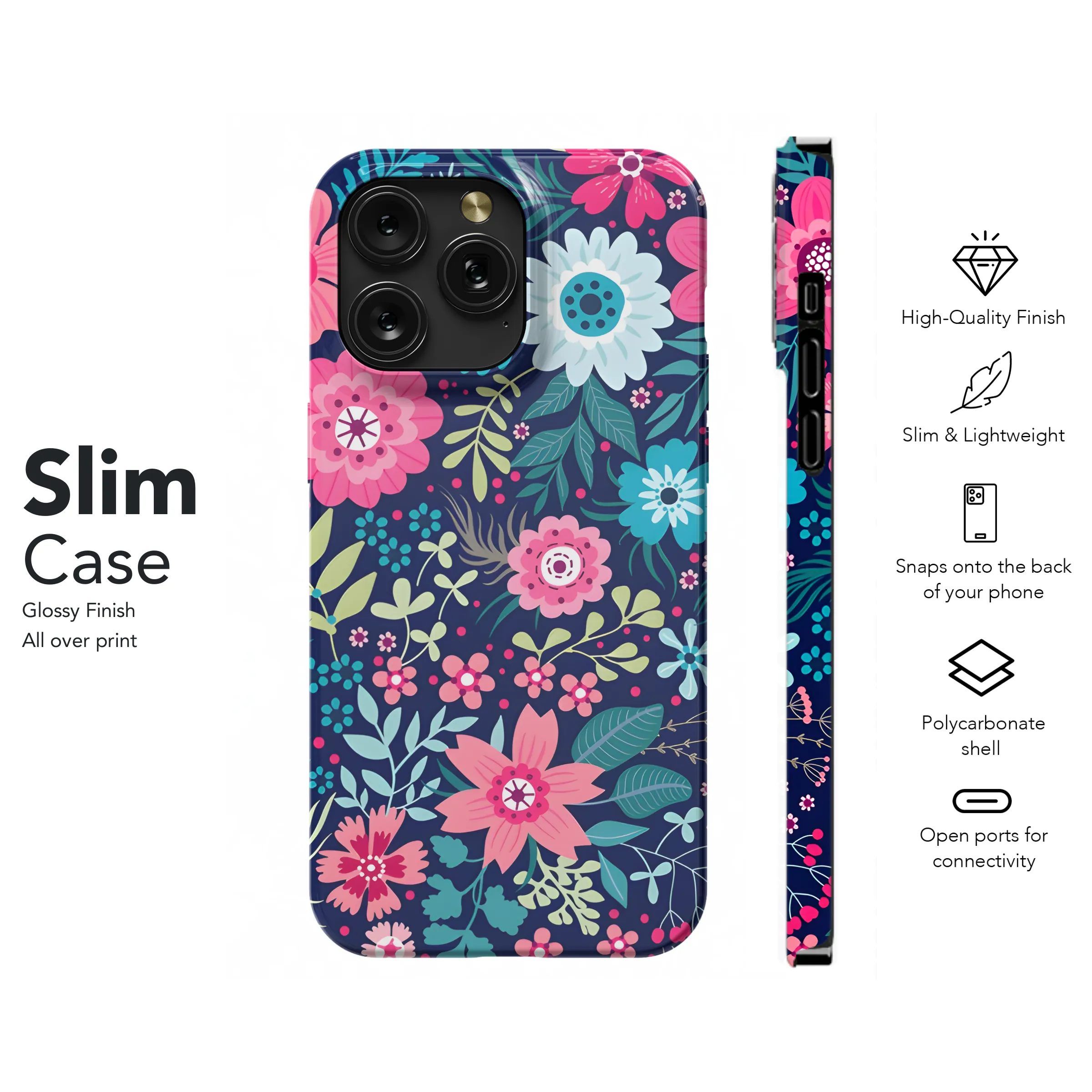 Flower Phone Case iPhone Samsung Cover Pixel 3171