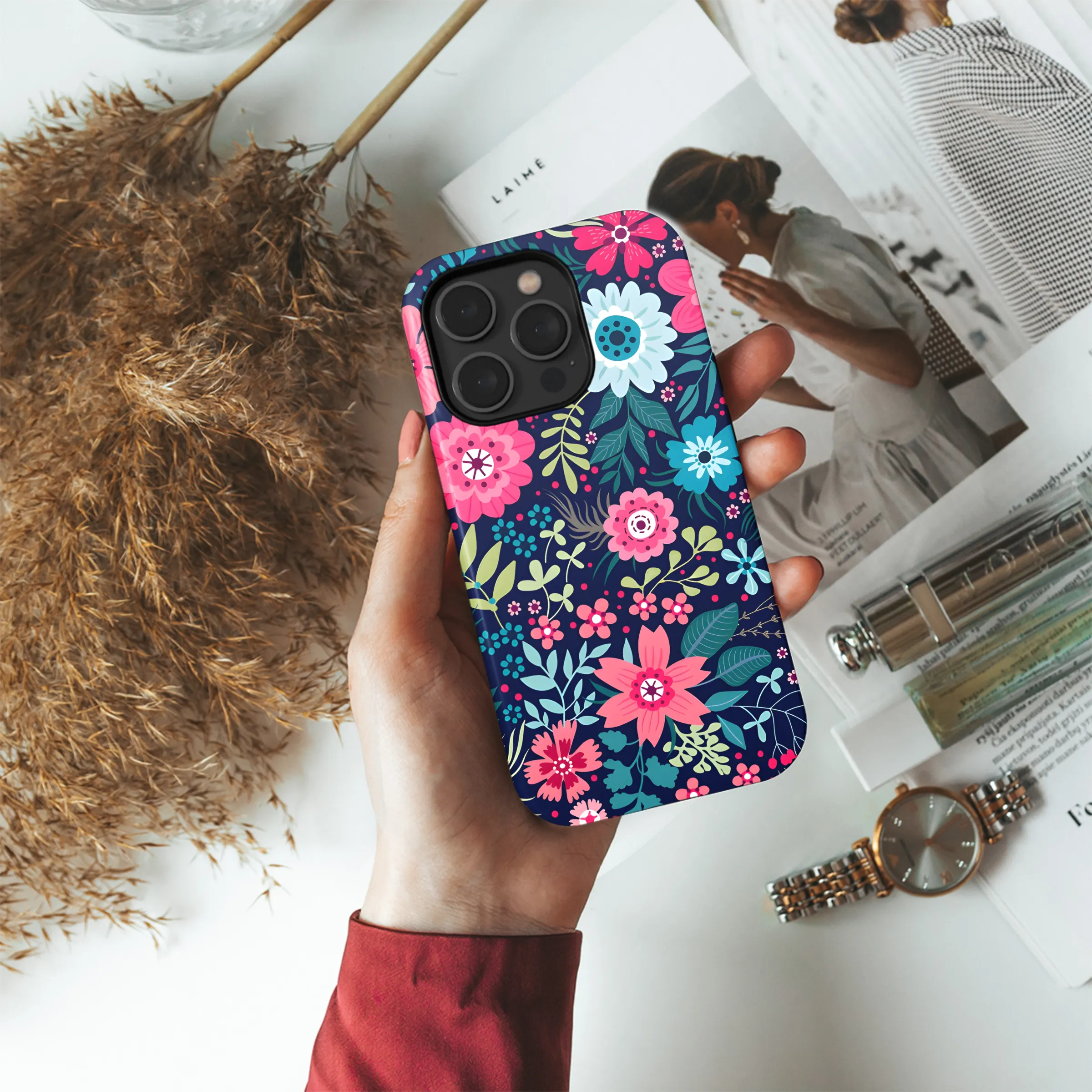 Flower Phone Case iPhone Samsung Cover Pixel 3171