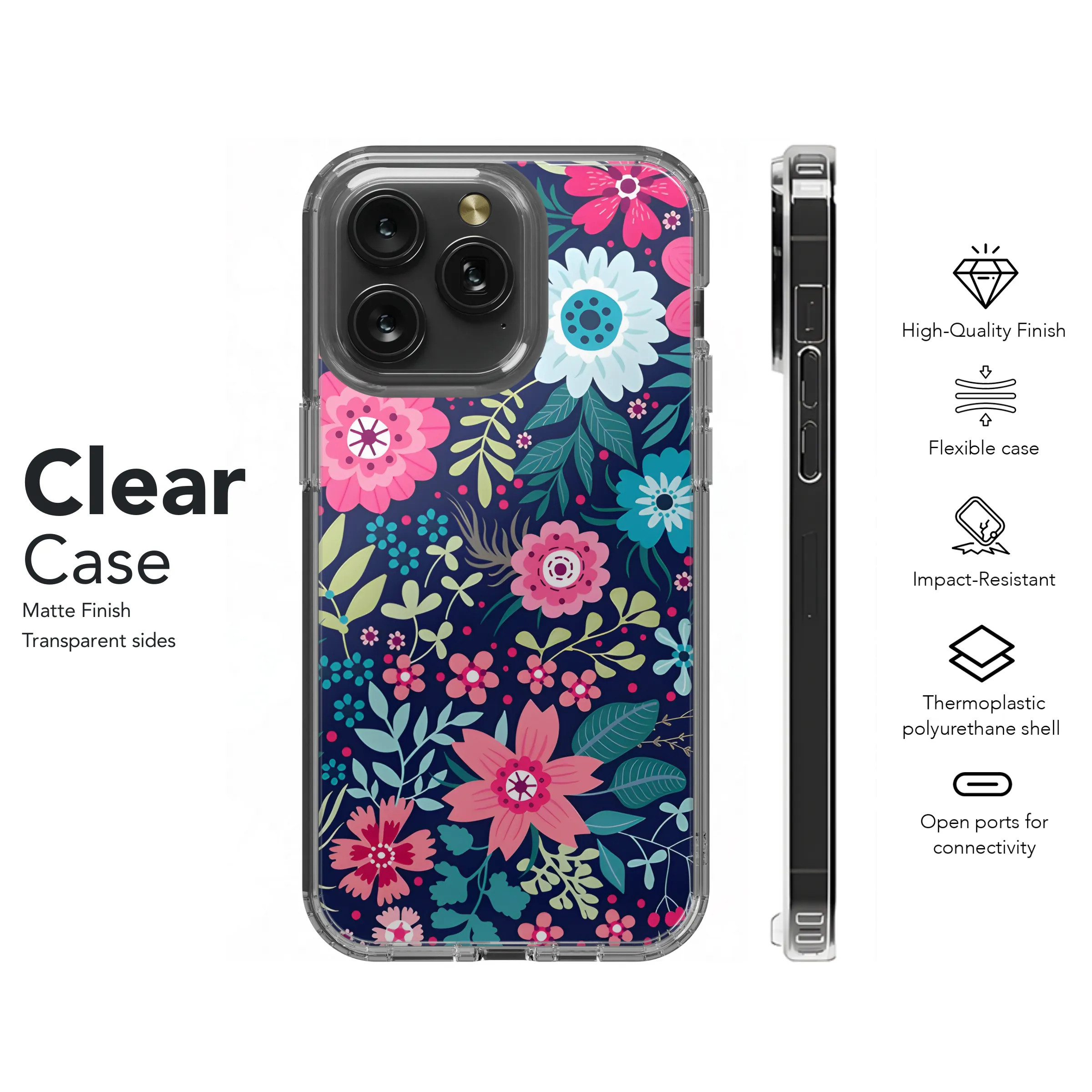 Flower Phone Case iPhone Samsung Cover Pixel 3171